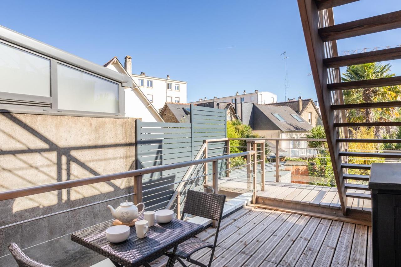 Yokoso - Studio Proche Chu Avec Terrasse Rennes Dış mekan fotoğraf